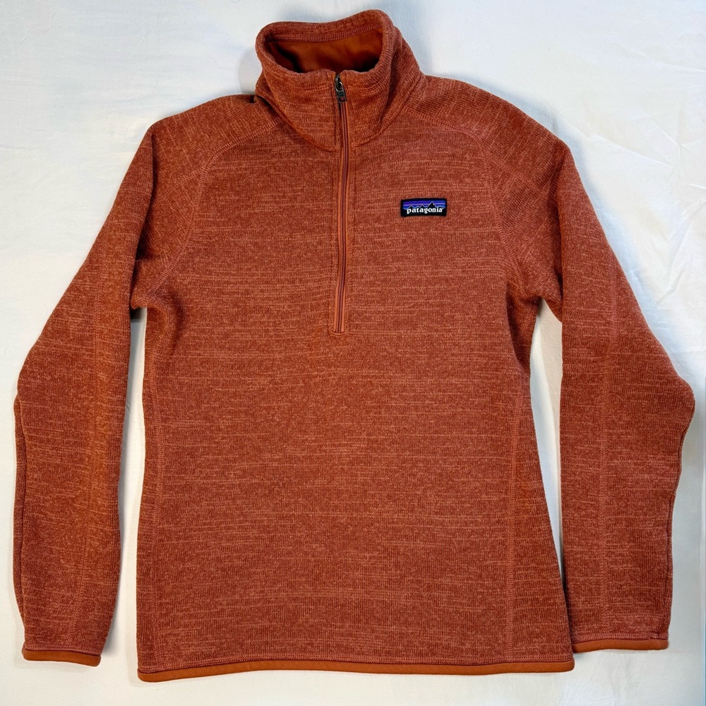 Patagonia Women’s Better Sweater Quarter Zip Heather Orange | S
